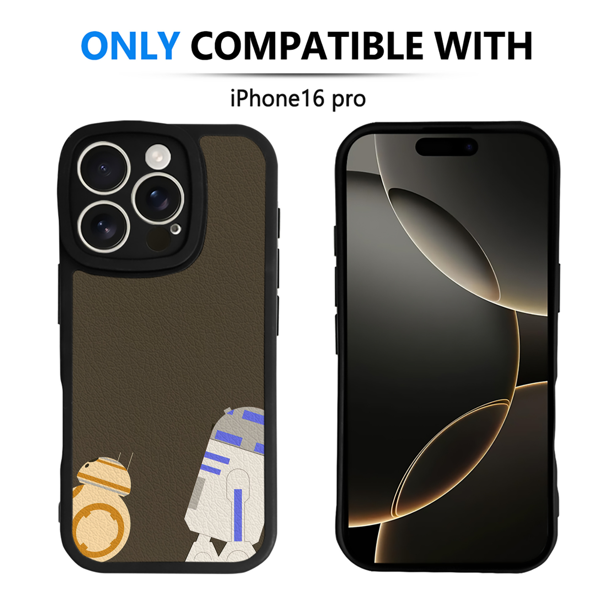 （画像用） スター・ウォーズ Star Wars 【iPhone 16シリーズ対応】シリコンスマホケース（レザー調） 材質：シリコン